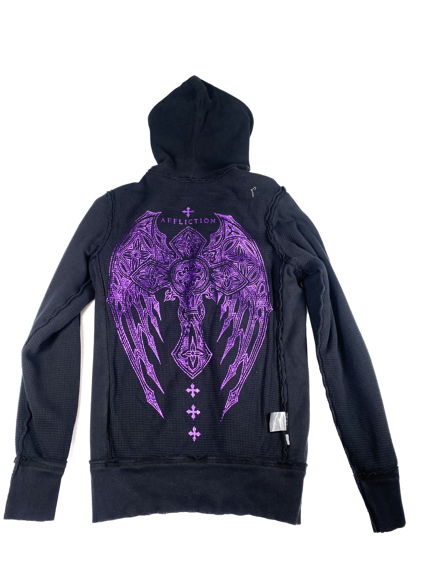 Affliction Reversible Thermal Zip-Up Hoodie