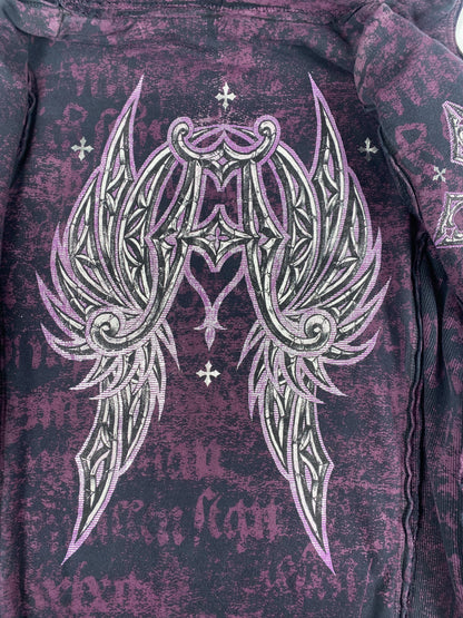 Affliction Reversible Thermal Zip-Up Hoodie