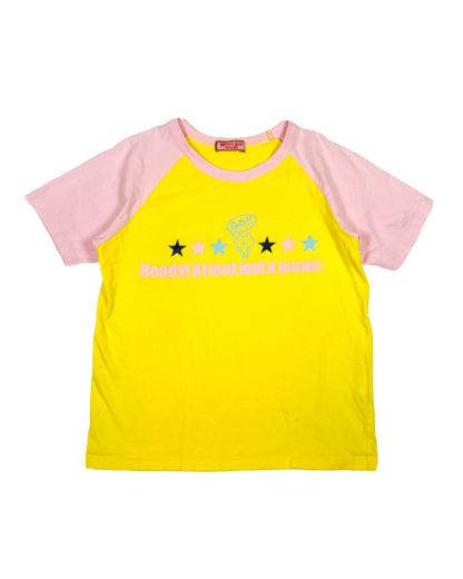 Betty's Blue Yellow Pink Star Baby Tee