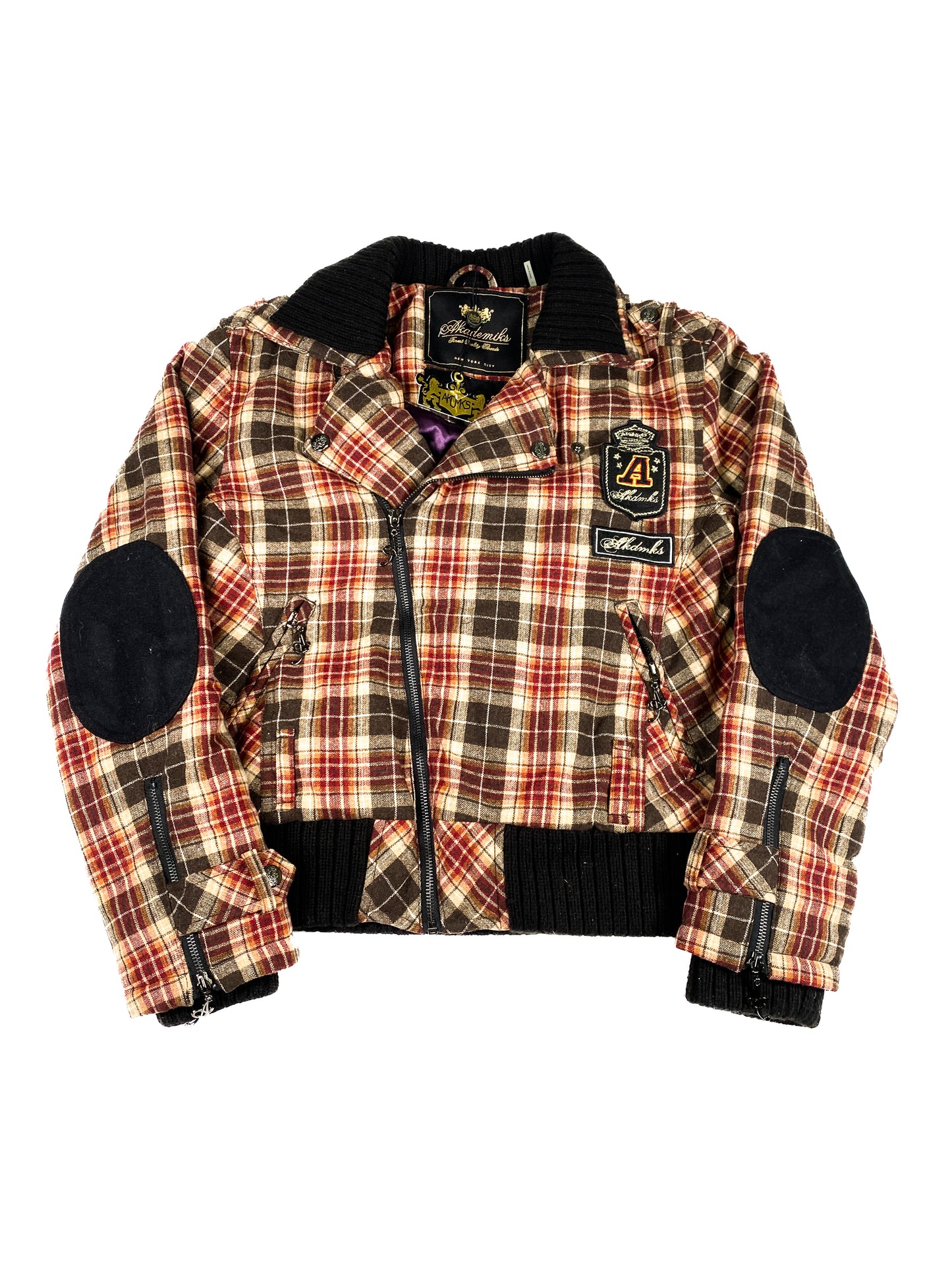 2000s Akademiks Plaid Cropped Jacket