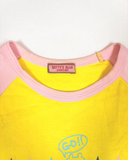 Betty's Blue Yellow Pink Star Baby Tee