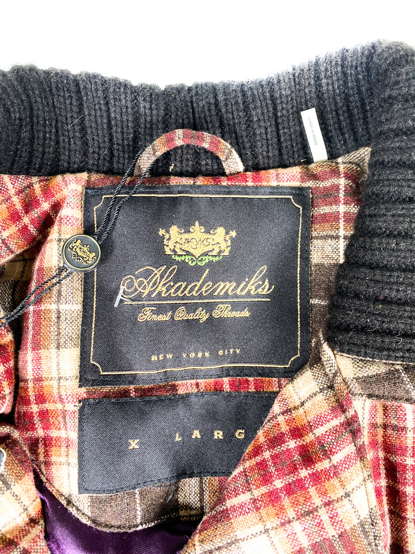 2000s Akademiks Plaid Cropped Jacket