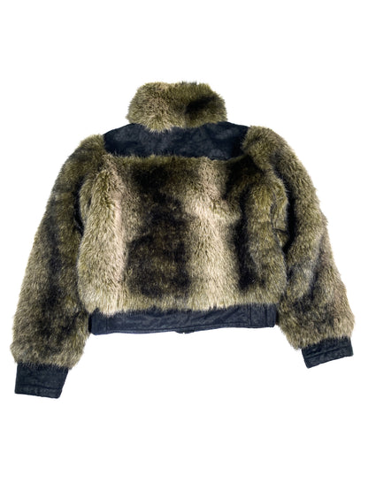 Cropped Faux Fur Coat
