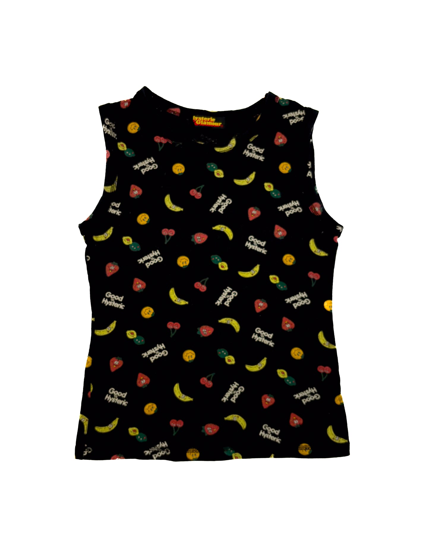 90s Hysteric Black Fruits Tank Top