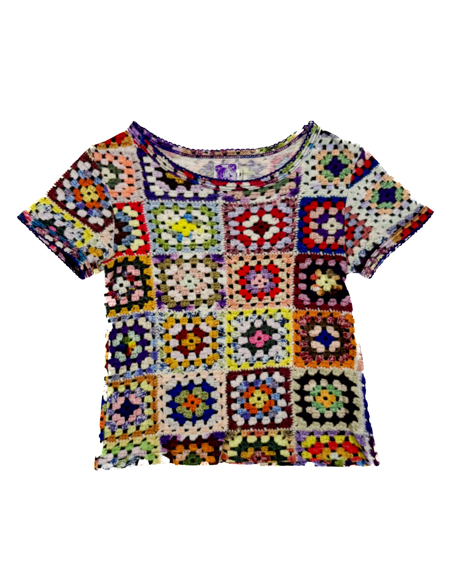 Muchacha Crochet Print Baby Tee