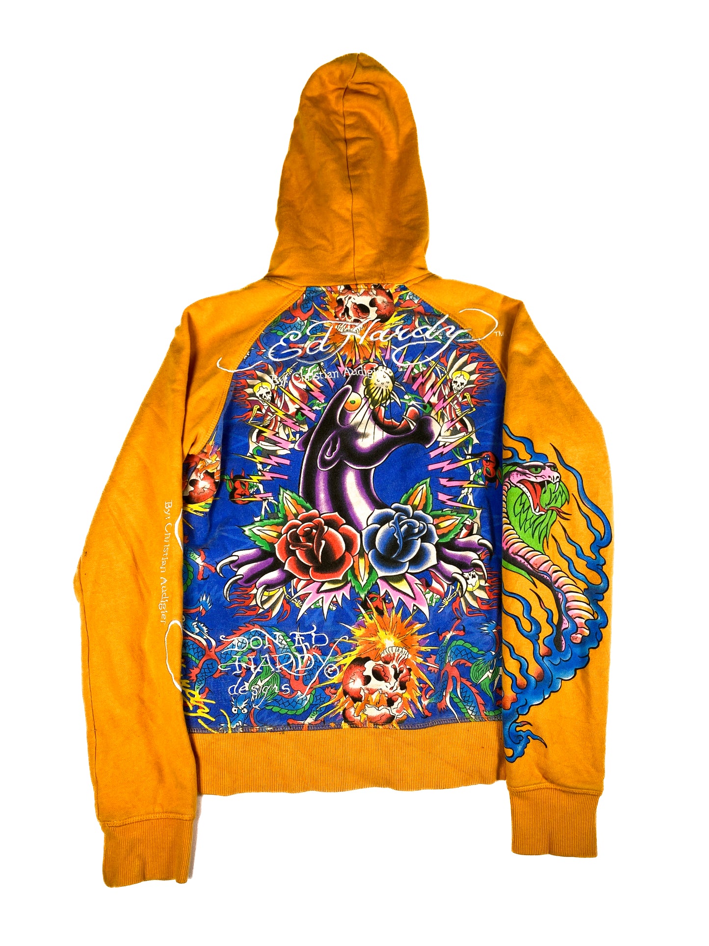 90's Graphic Ed Hardy Panther Zip-Up Hoodie
