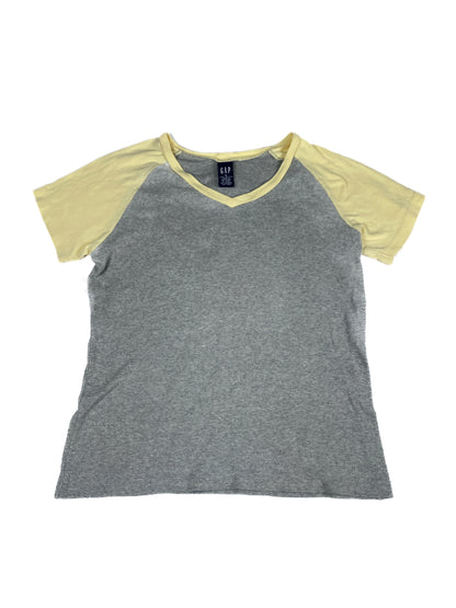 GAP Baby Tee Grey & Yellow