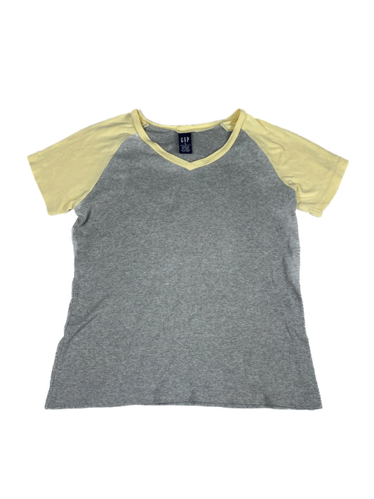 GAP Baby Tee Grey & Yellow