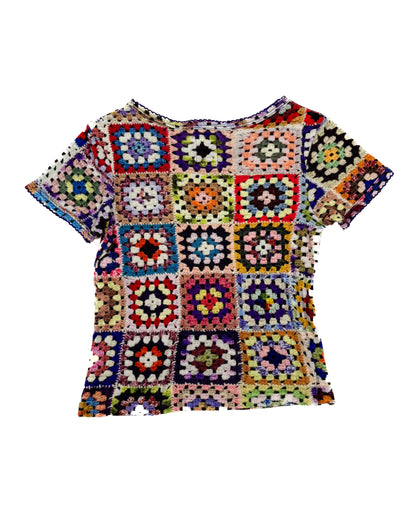 Muchacha Crochet Print Baby Tee