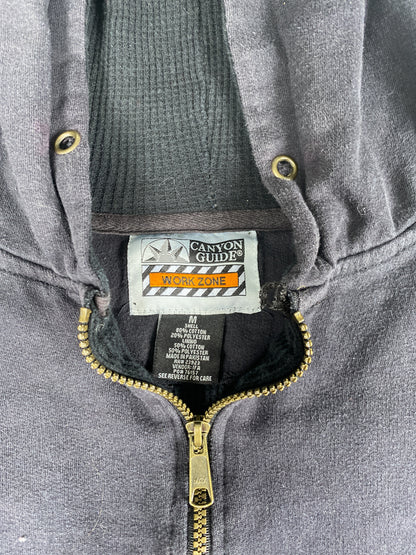 2000's Thermal Lined Navy Zip Up-Hoodie