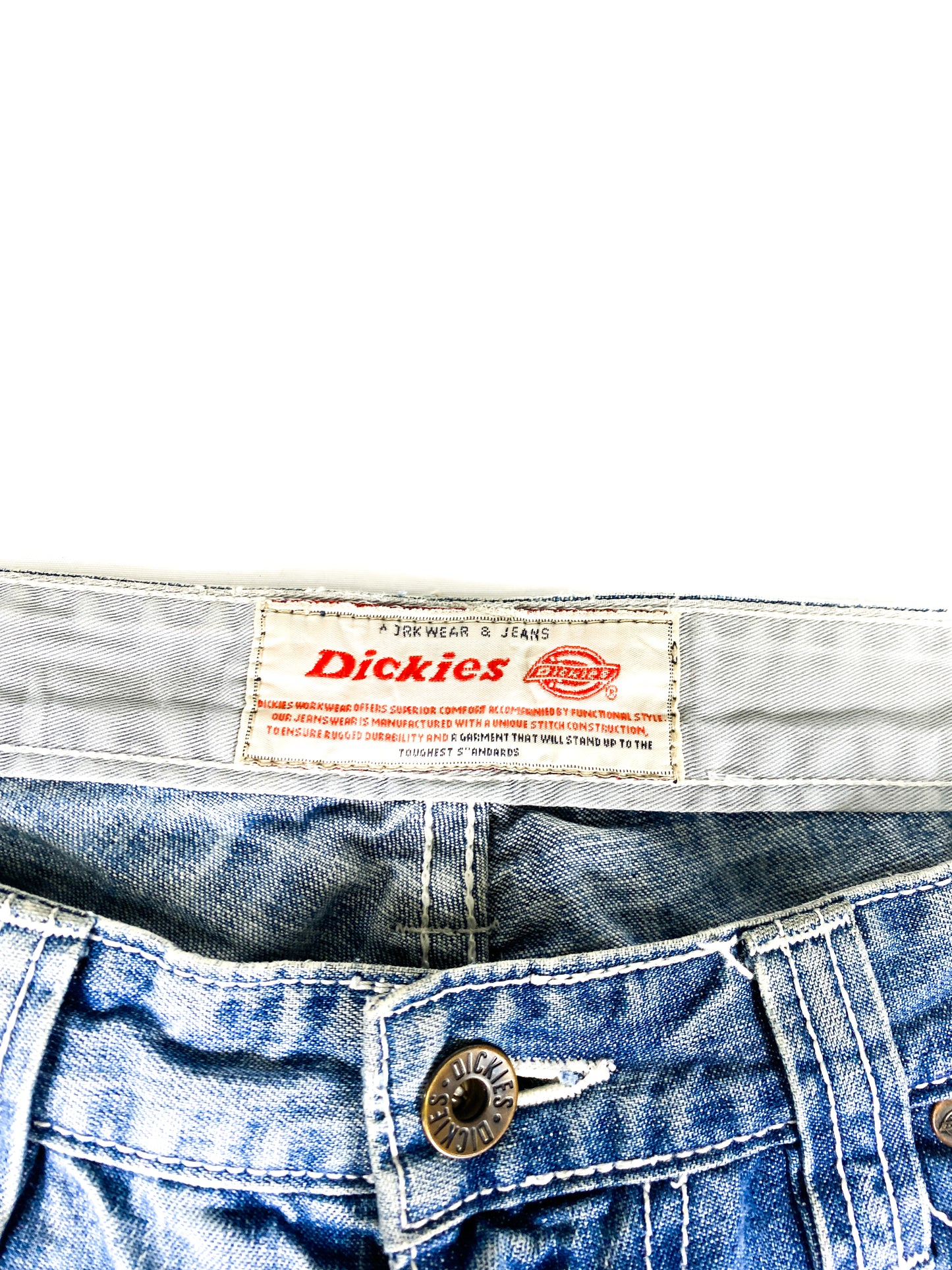 Embroidered Dickies Logo Baggy Jeans
