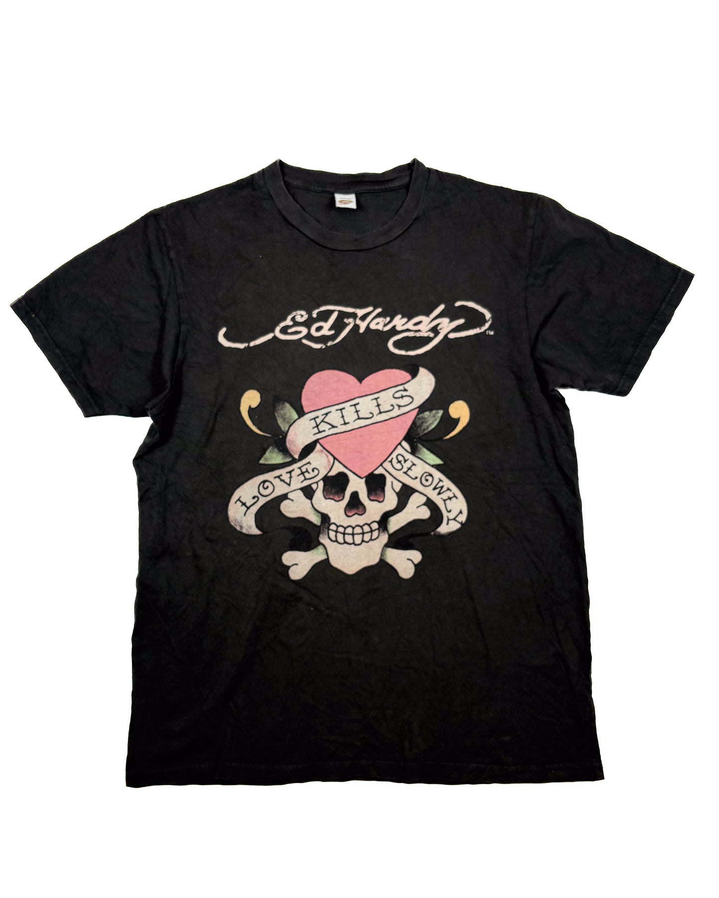 Ed Hardy "Love Slowly Kills " Skull Tee
