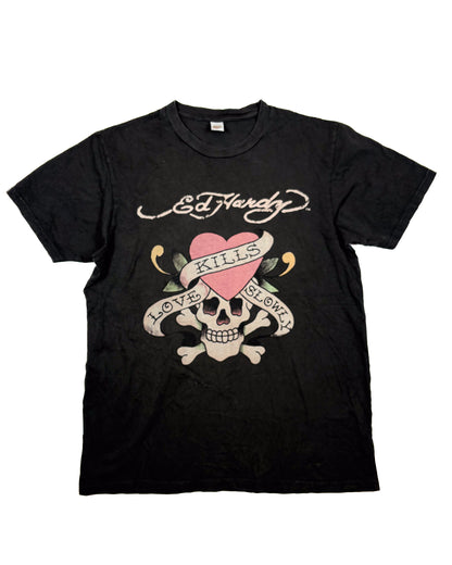 Ed Hardy "Love Slowly Kills " Skull Tee