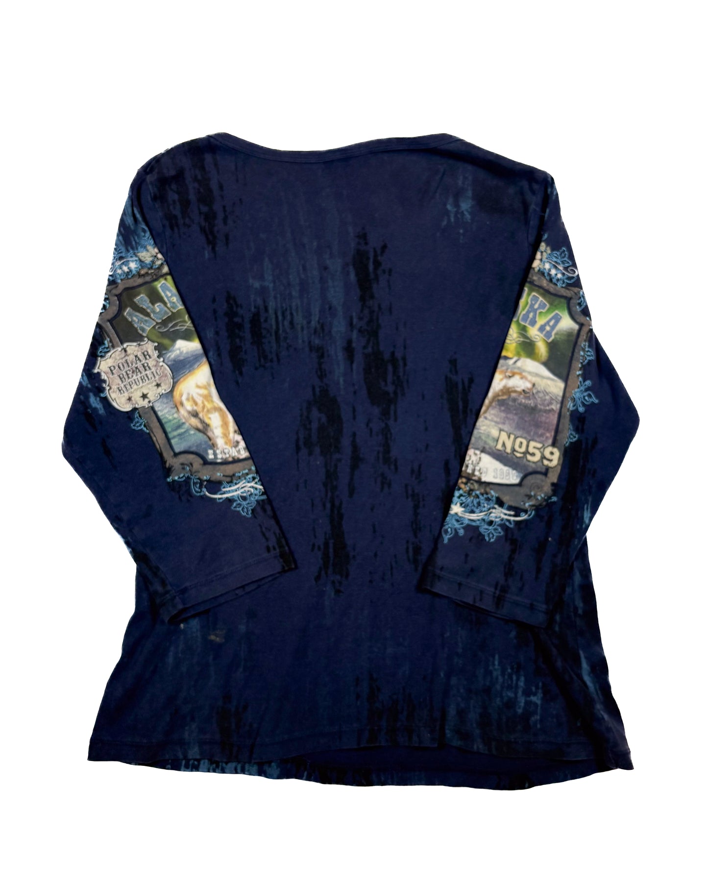 Americana Bejeweled Polar Bear Long Sleeve