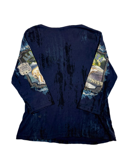 Americana Bejeweled Polar Bear Long Sleeve