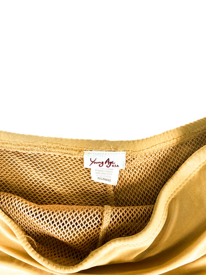 Young Age USA Layered Beige & Mesh Beach Skirt