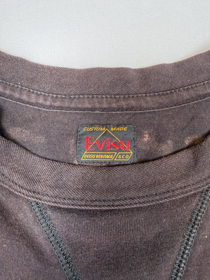 Evisu Brand Logo Tee with Lettering on Back