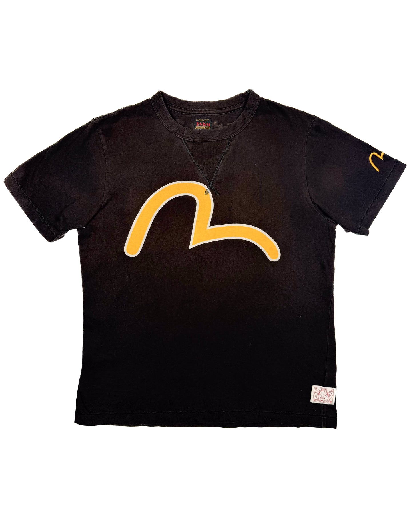 Evisu Brand Logo Tee with Lettering on Back