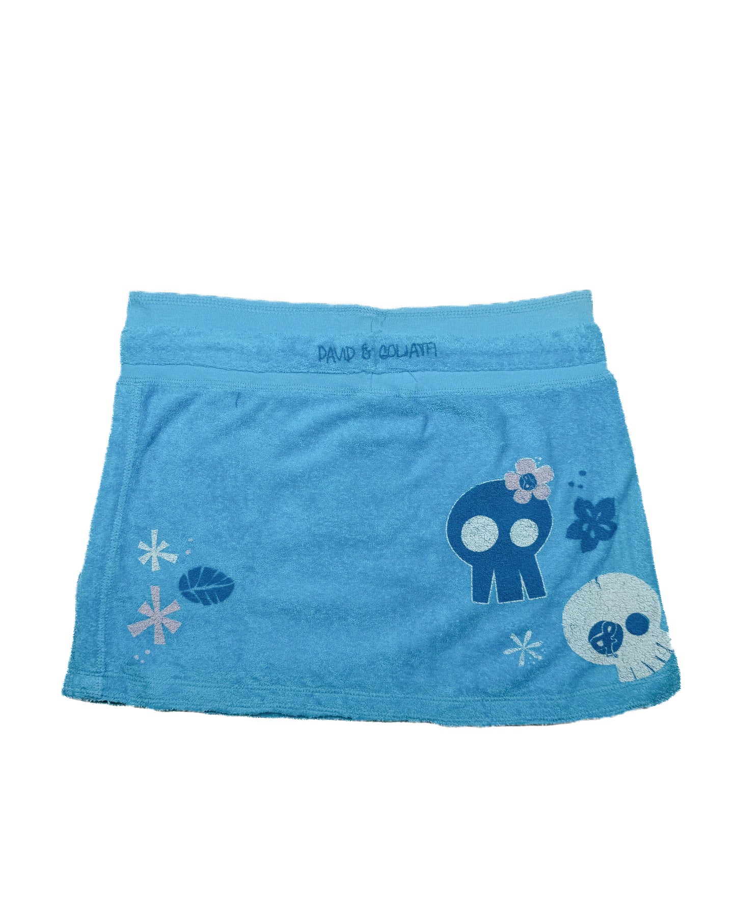 David & Goliath Turquoise Beach Skull Mini Skirt