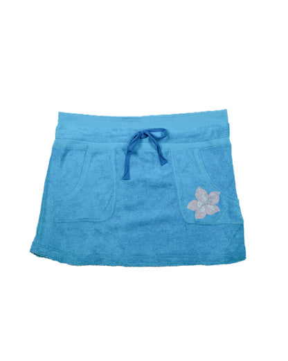 David & Goliath Turquoise Beach Skull Mini Skirt