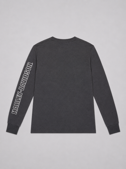 Harley Davidson Grey Logo Long Sleeve