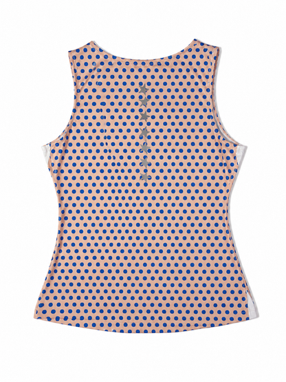 Cydn3yyy Magical Polka Dot Sleeveless Graphic