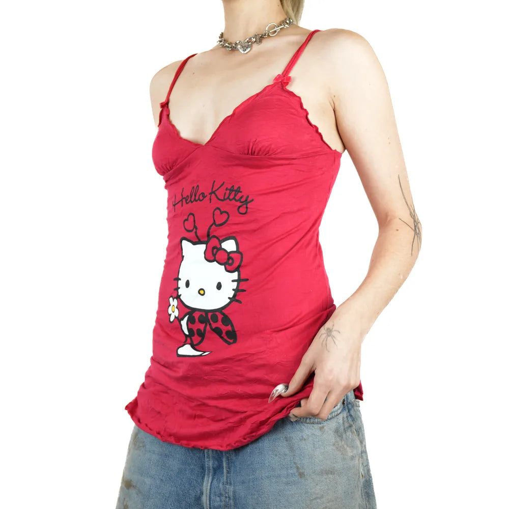 Y2k Hello Kitty Babydoll Top