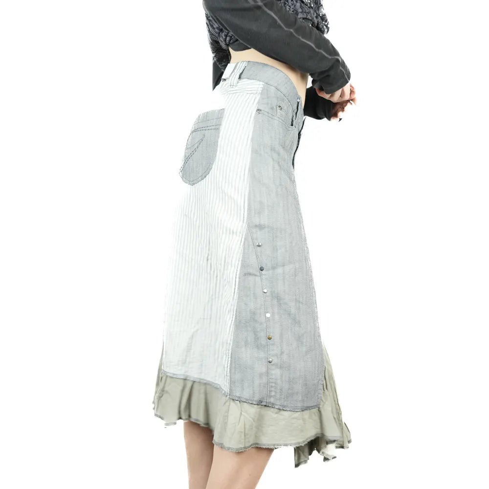 Vintage 2000s Geisha Collection Layered Midi Skirt