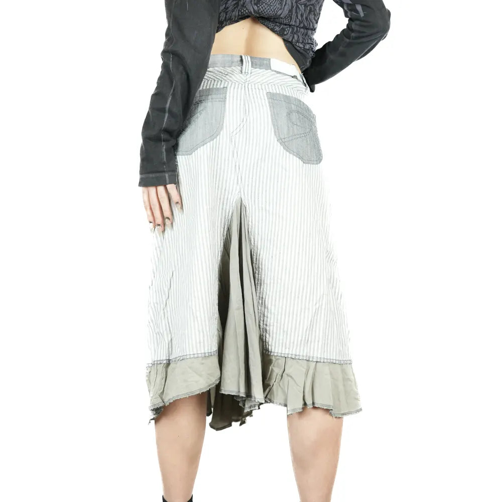 Vintage 2000s Geisha Collection Layered Midi Skirt