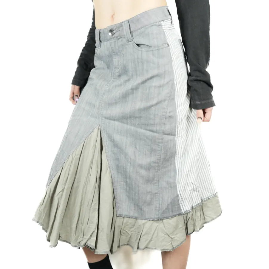 Vintage 2000s Geisha Collection Layered Midi Skirt