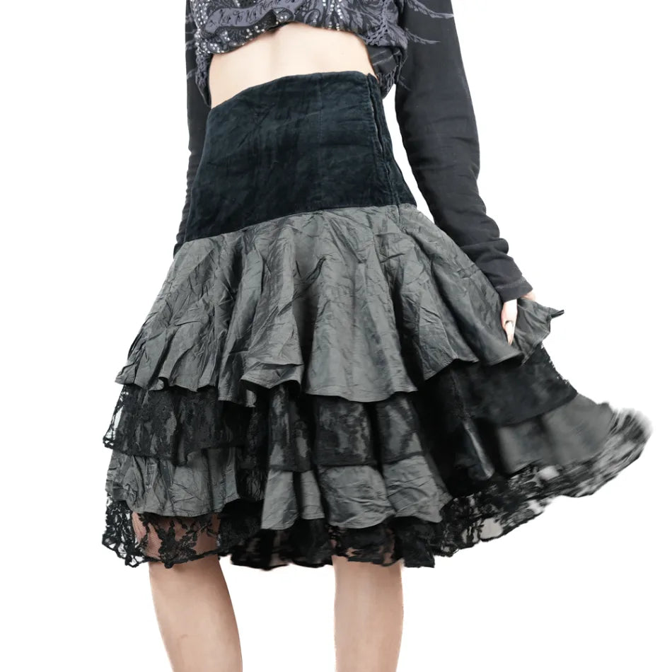 Vintage 1990s Lacey Layered TITOLO Skirt