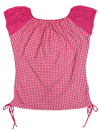 Vintage Strawberry Plaid Tshirt