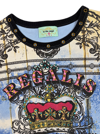 To the Angel Rhinestone Crown Tshirt