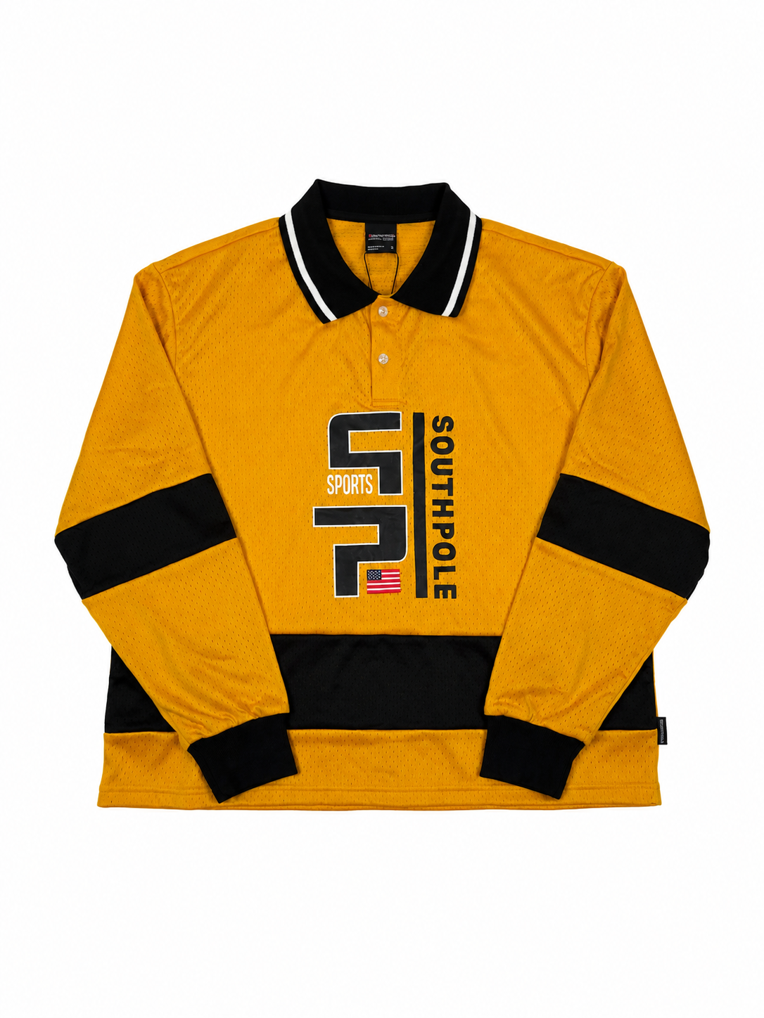Southpole Polo Jersey Mesh Long Sleeve