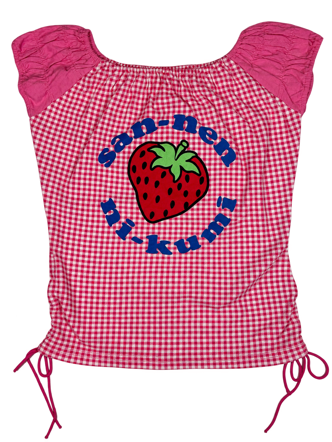 Vintage Strawberry Plaid Tshirt