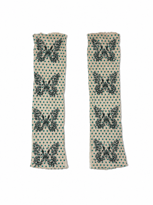 Cydn3yyy Butterfly Leg Warmers