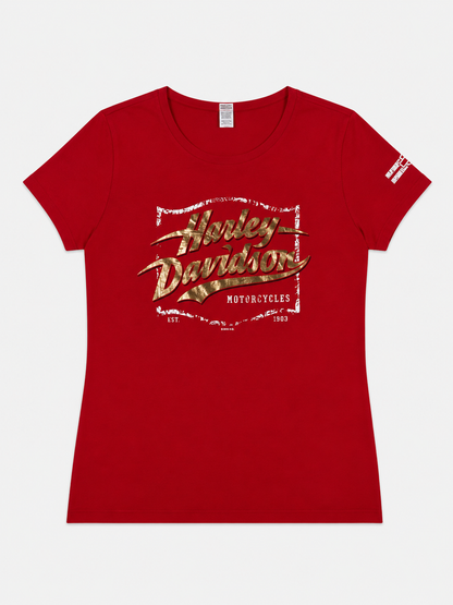 Harley Davidson Gold Logo T-shirt