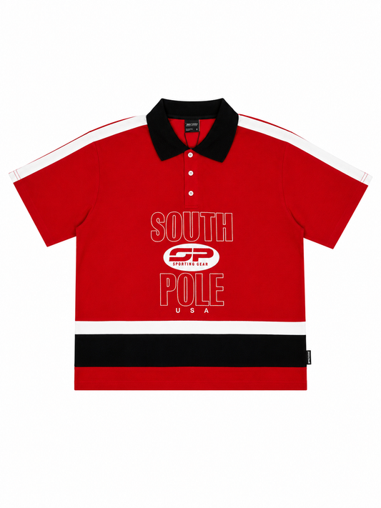 Southpole Red Polo Tee