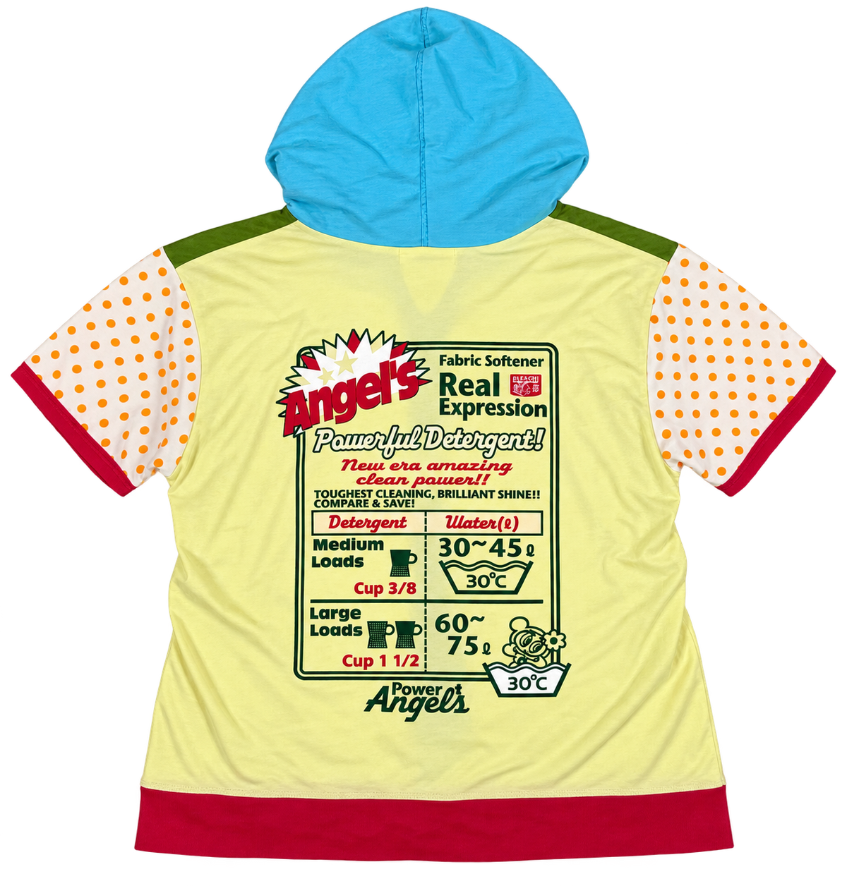 Angel Blue Short Sleeve Zip Up Hoodie