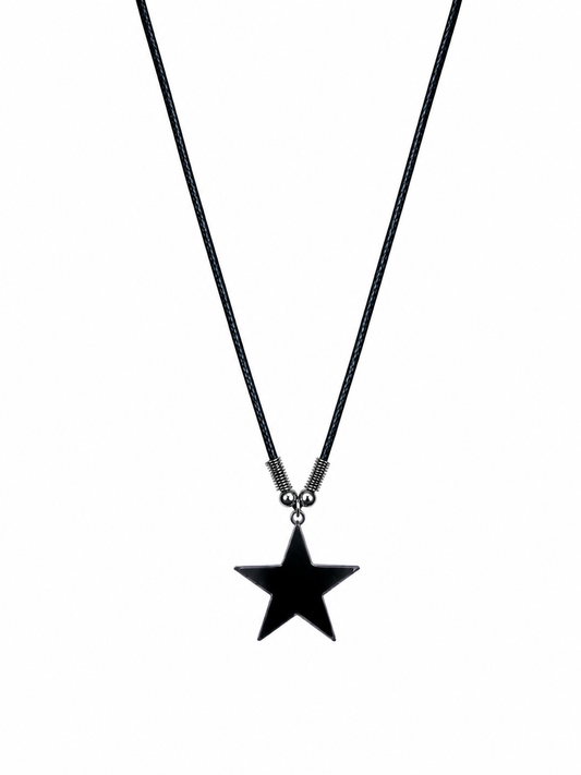 Star Pendant - Leather Cord