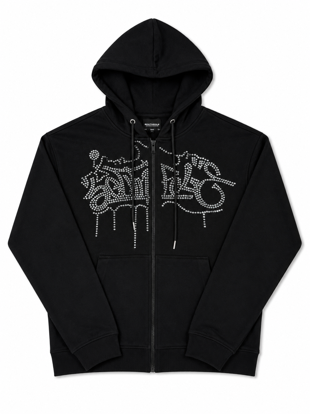 Southpole Legacy Rhinestone Black Zip Hoodie