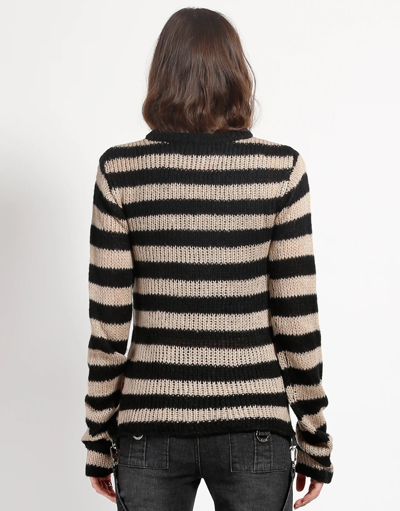 Tripp NYC Rag Stripe Sweater Ivory