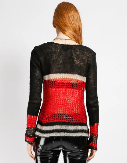 Tripp NYC Punk Stripe Sweater - Rogue