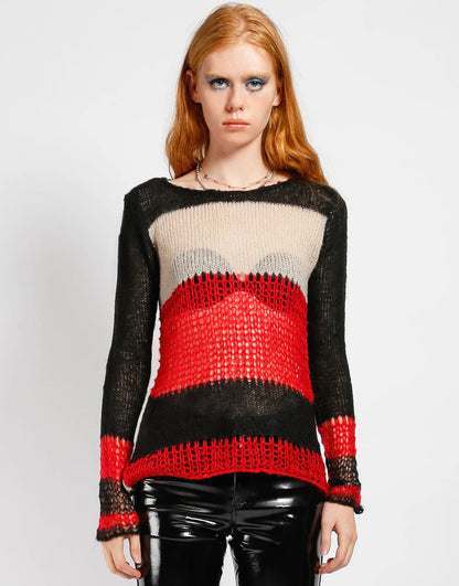 Tripp NYC Punk Stripe Sweater - Rogue
