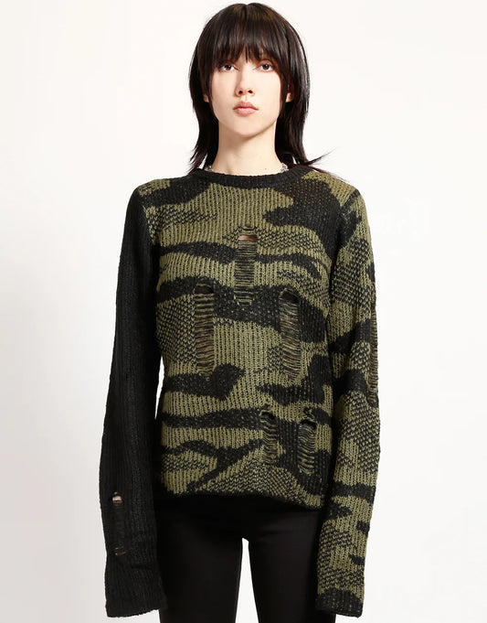 Tripp NYC Rag Sweater Camo - Rogue