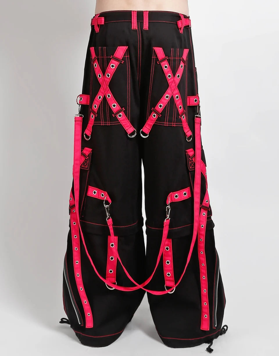 X-Strap Zip Off Pant Black/Pink