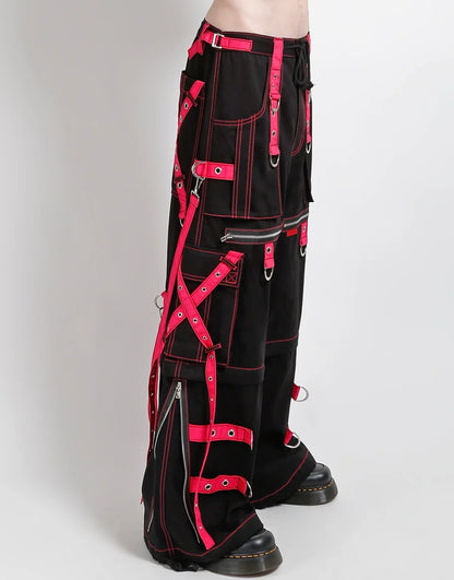 X-Strap Zip Off Pant Black/Pink