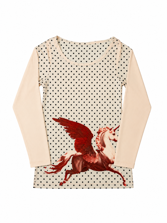Cydn3yyy Pegasus Long Sleeve Graphic