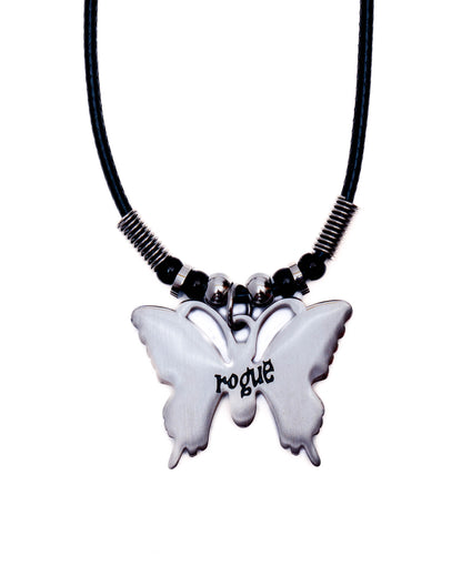Butterfly Pendant - Leather Cord