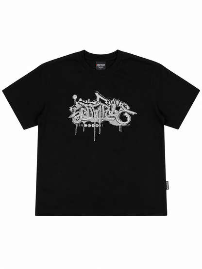 Southpole Legacy Rhinestone Black Tshirt